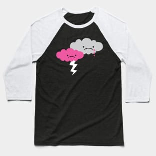 Sad Rain Clouds I Baseball T-Shirt